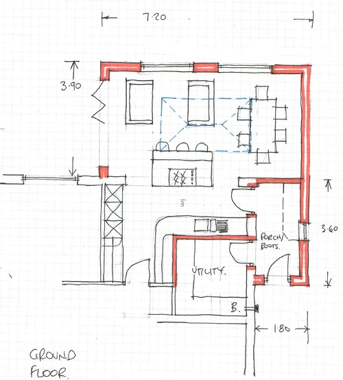 Kitchen Diner Living Layout Plans - Advice Please