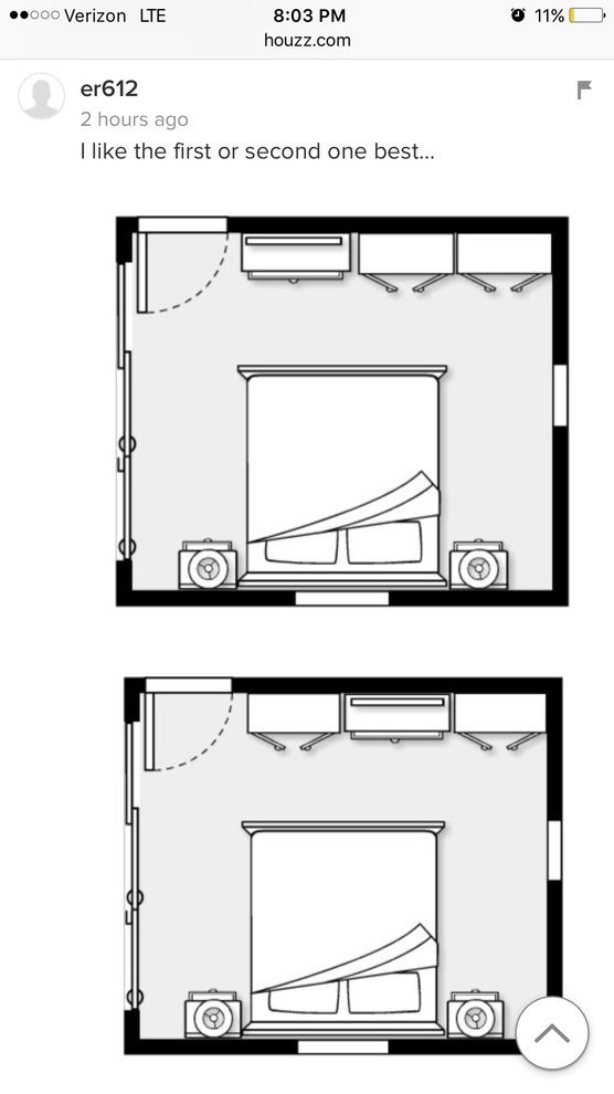 Bedroom furniture placement