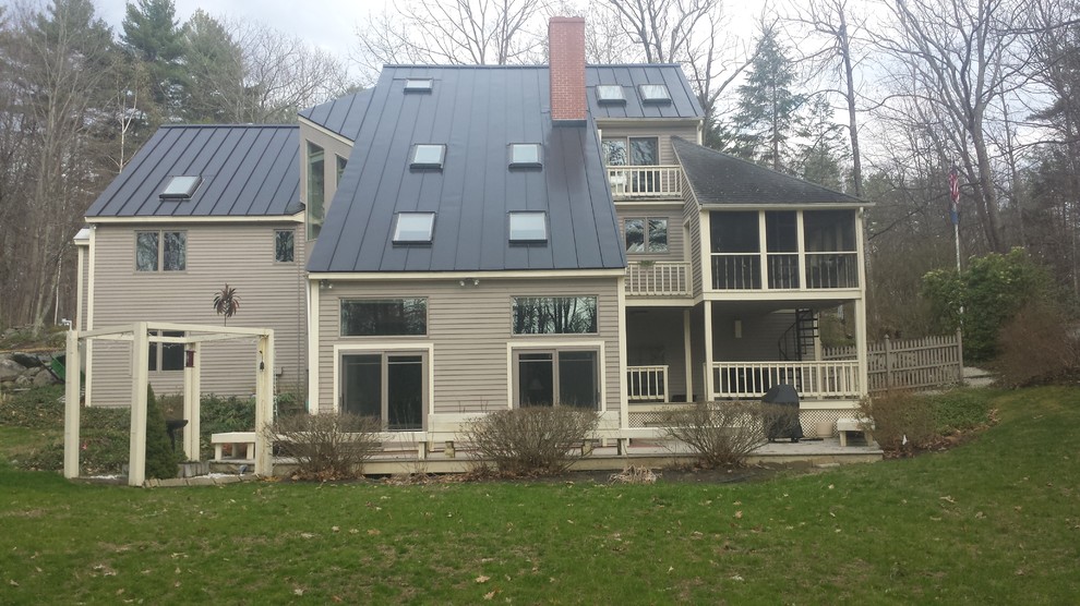 Trendy home design photo in Boston
