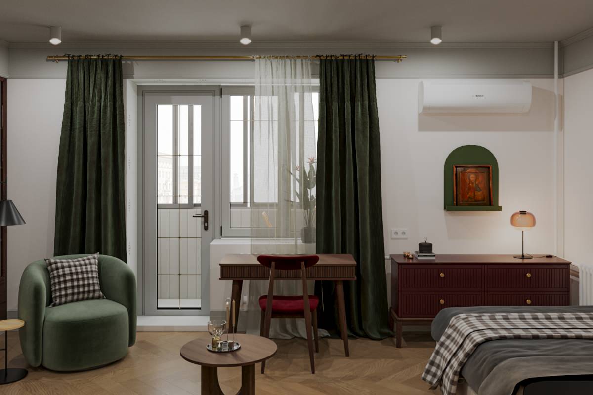 Квартира в Москве для молодой девушки  Площадь: 33,4 м2.