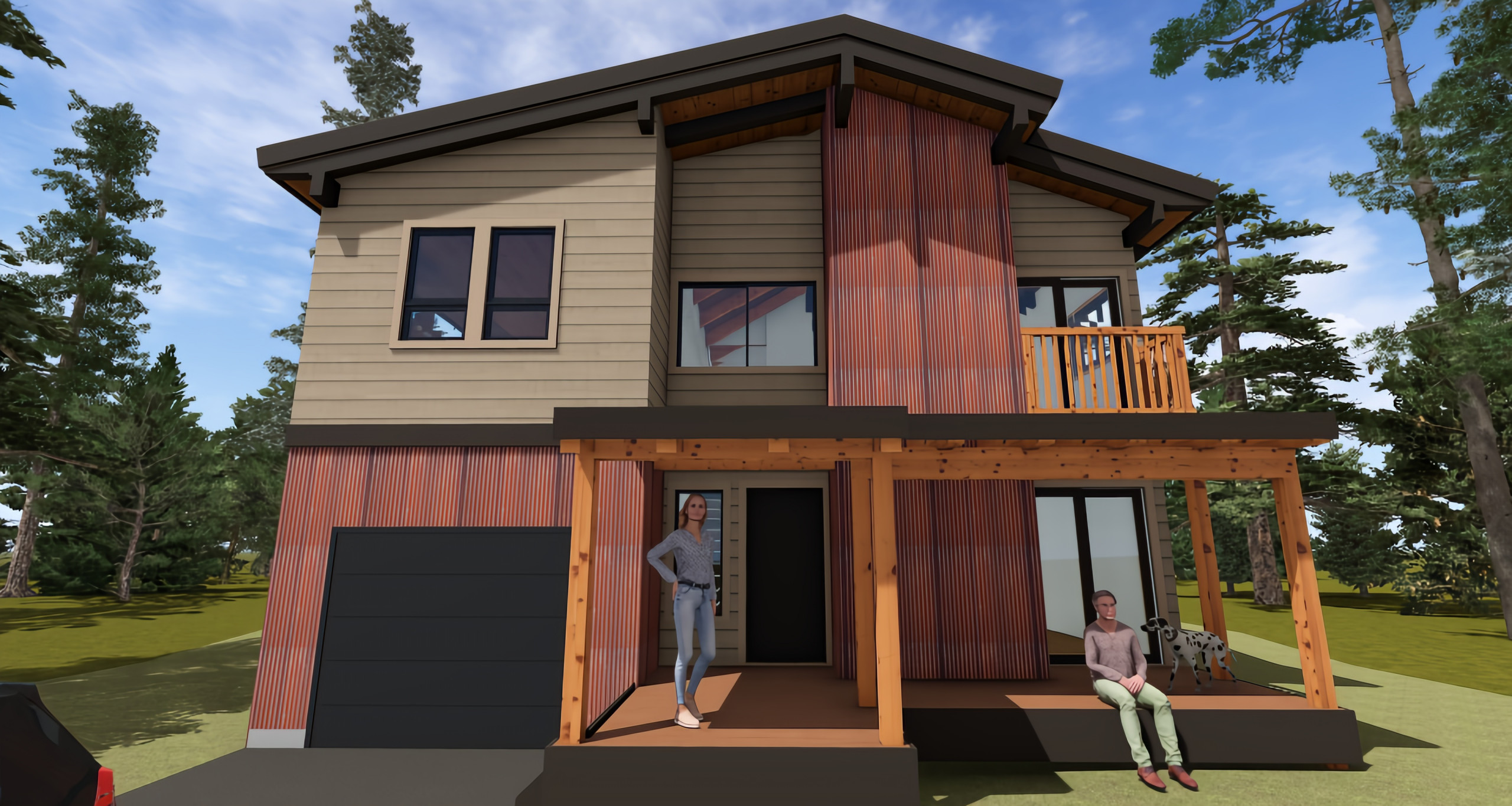 Exterior material rendering option 2