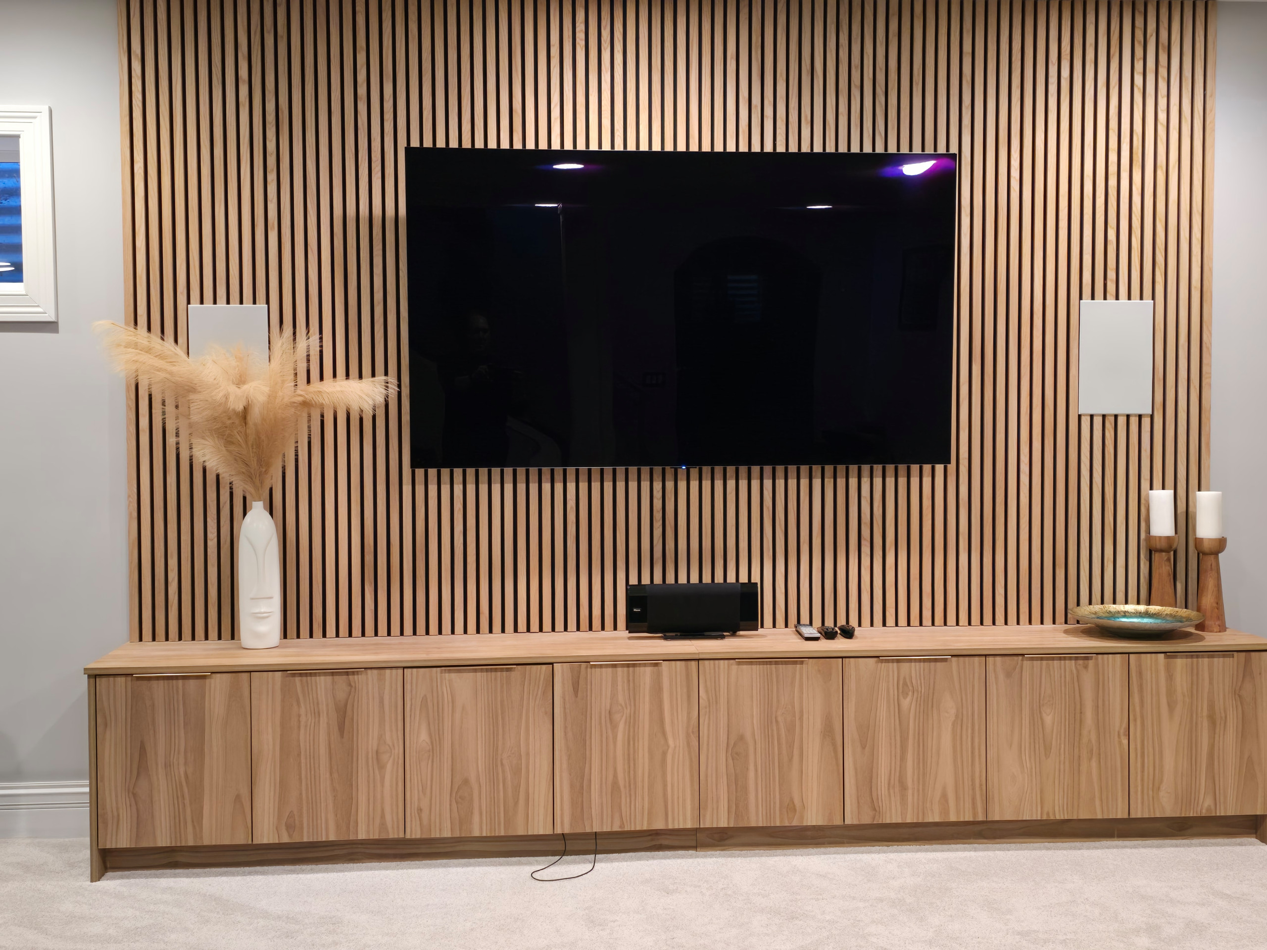 Basement Remodeling with TV Wall and Wet bar