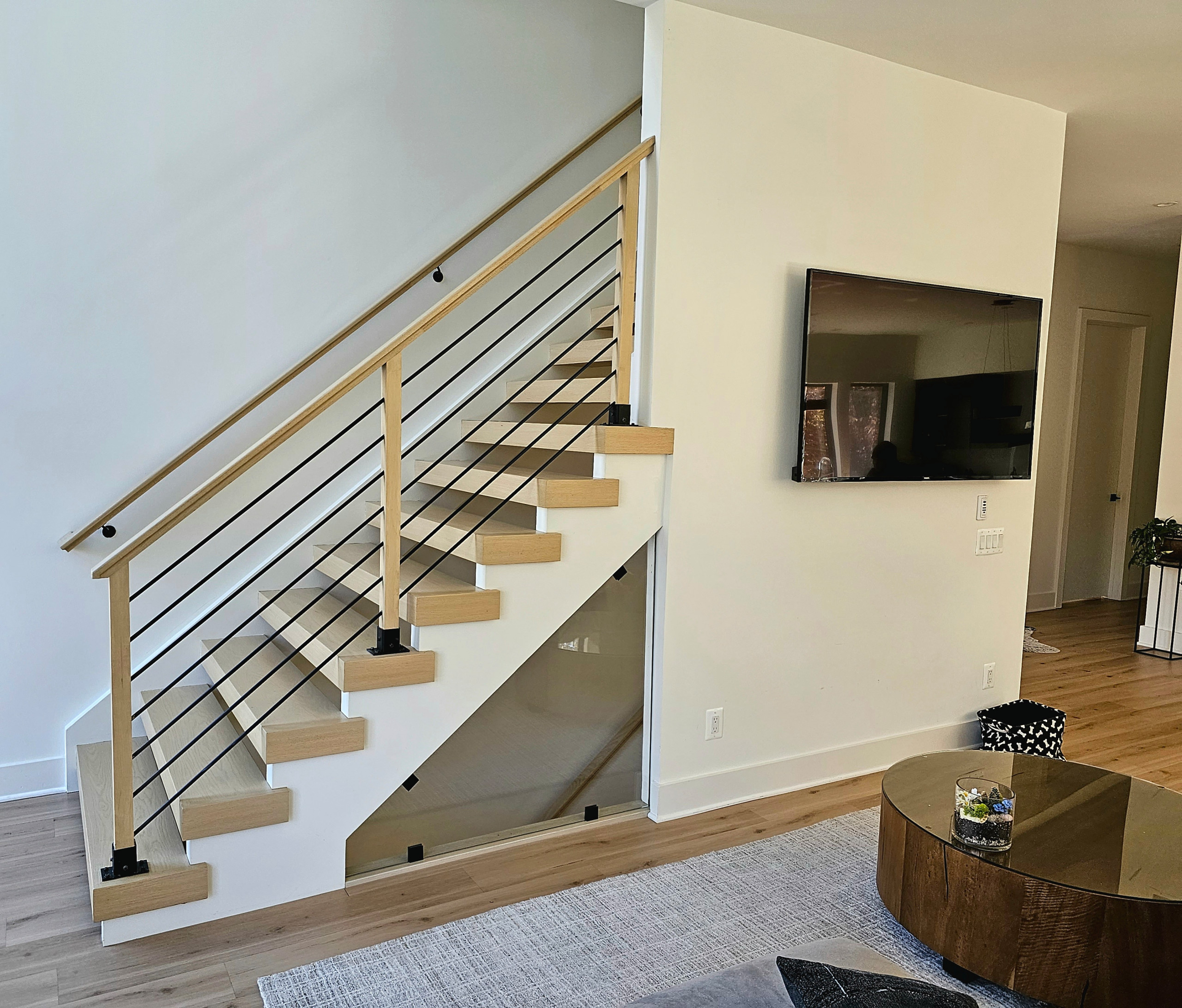 111_Open-Rise Stair with a Stunning Pool View, Great Falls, VA 22066