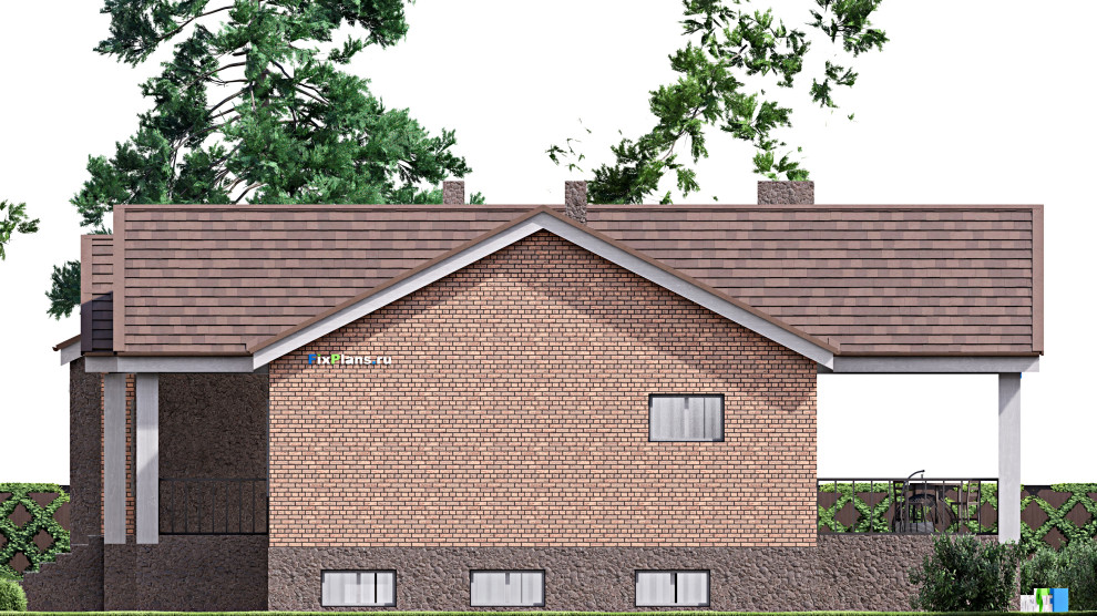 Проект одноэтажного дома 22х18м S438м2 F-16892