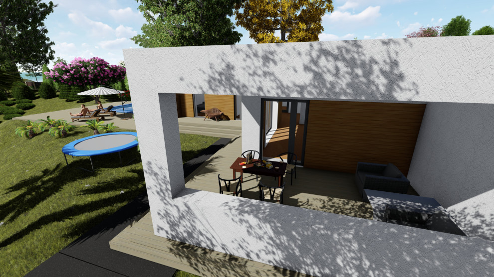 Дом на берегу моря с бассейном