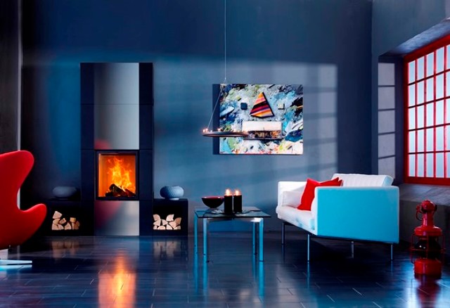 Moderne Kamine Contura family-room