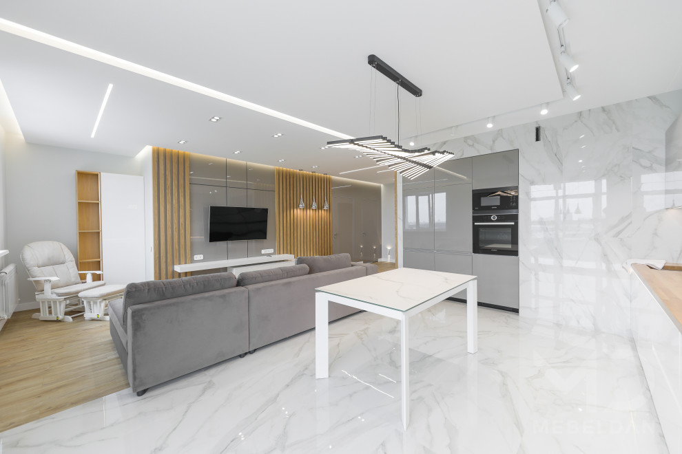 Мебель в стиле минимализм для квартиры 90м2