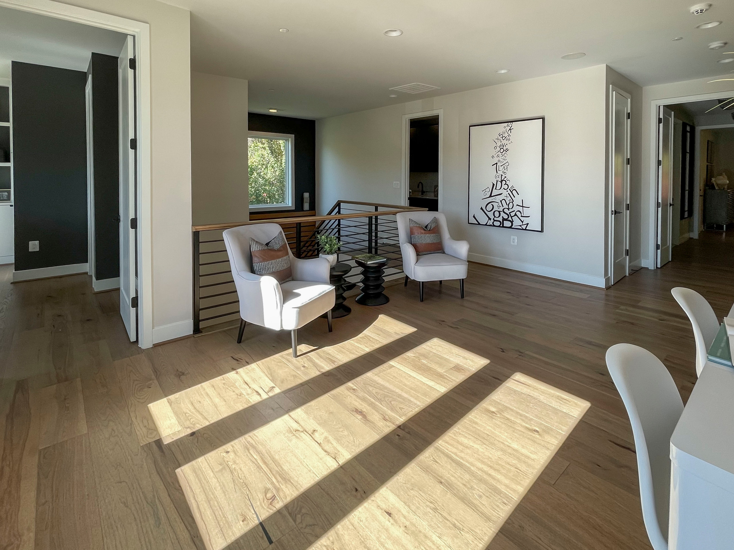 113_Floating Straight- Stringers with No Risers in Contemporary Home, Bethesda M