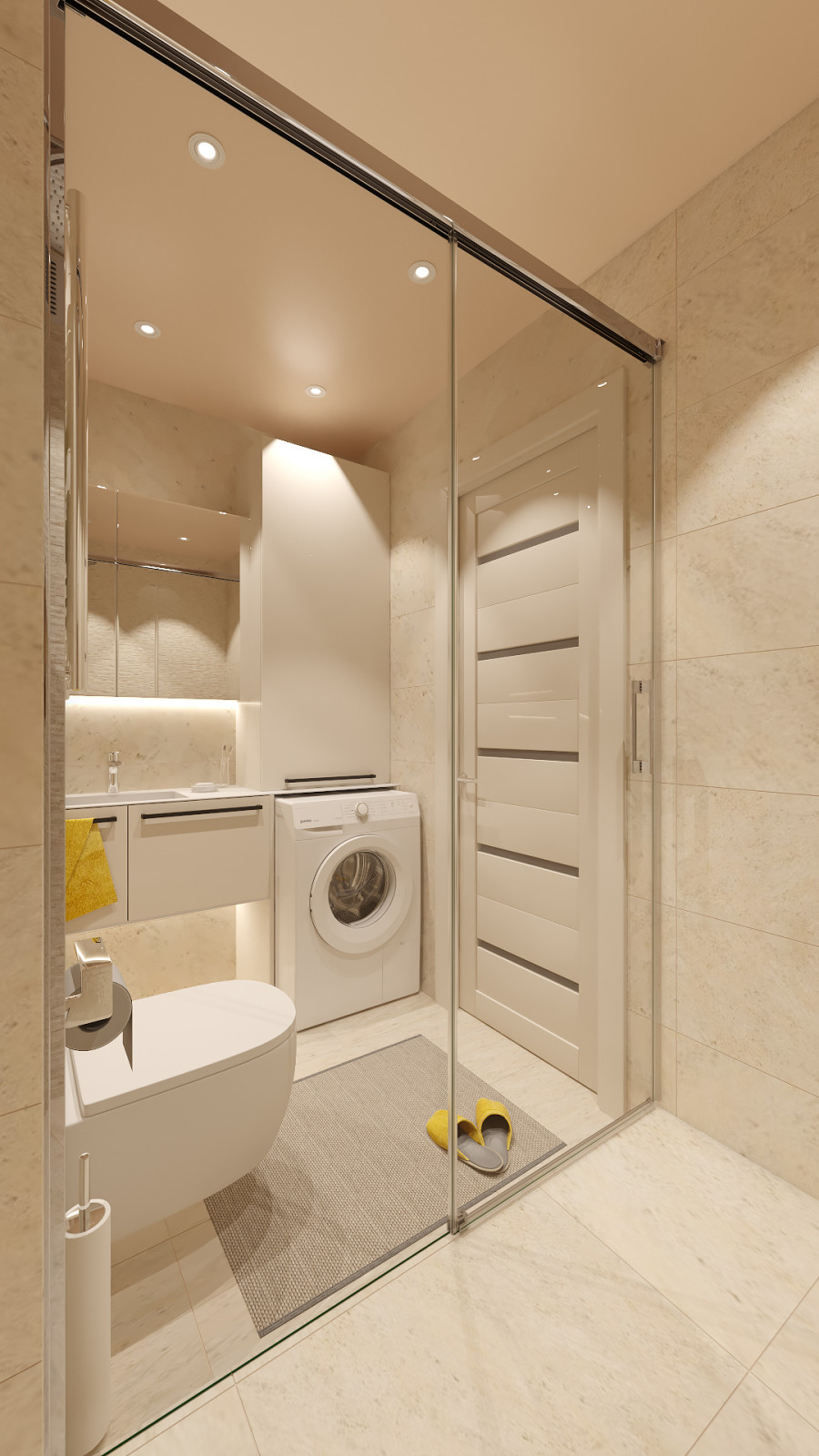 Дизайн двухкомнатной квартиры 44 м2