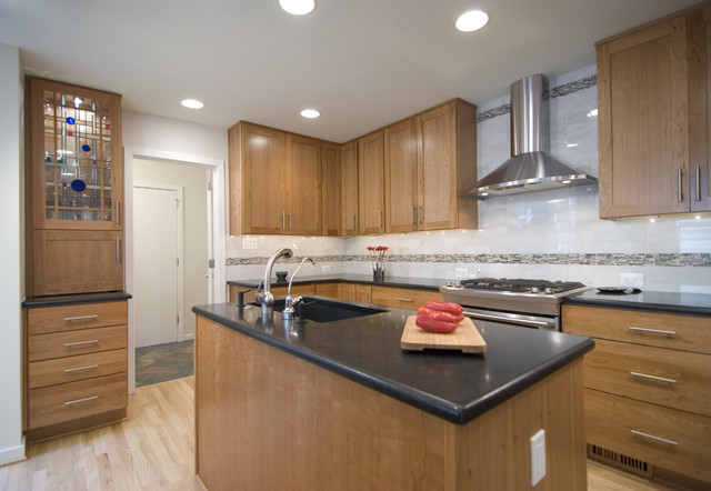 craftsman cherry kitchen trendy-koekken