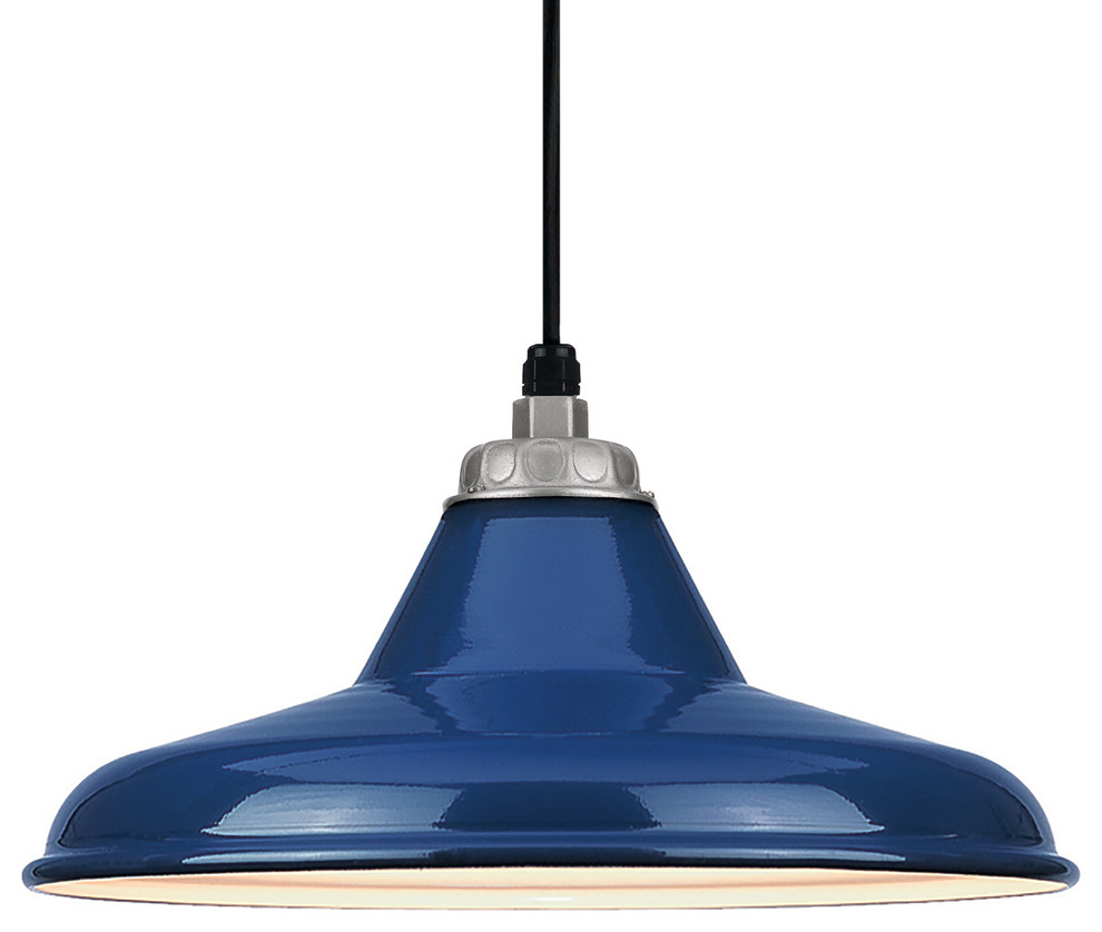 navy blue pendant light