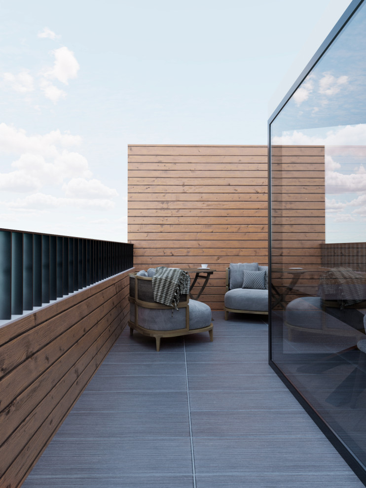 Интерьер пентхауса в стиле минимализм