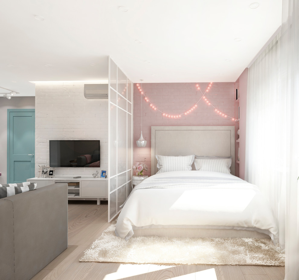 Квартира 40 м2 для молодой девушки в скандинавском стиле.