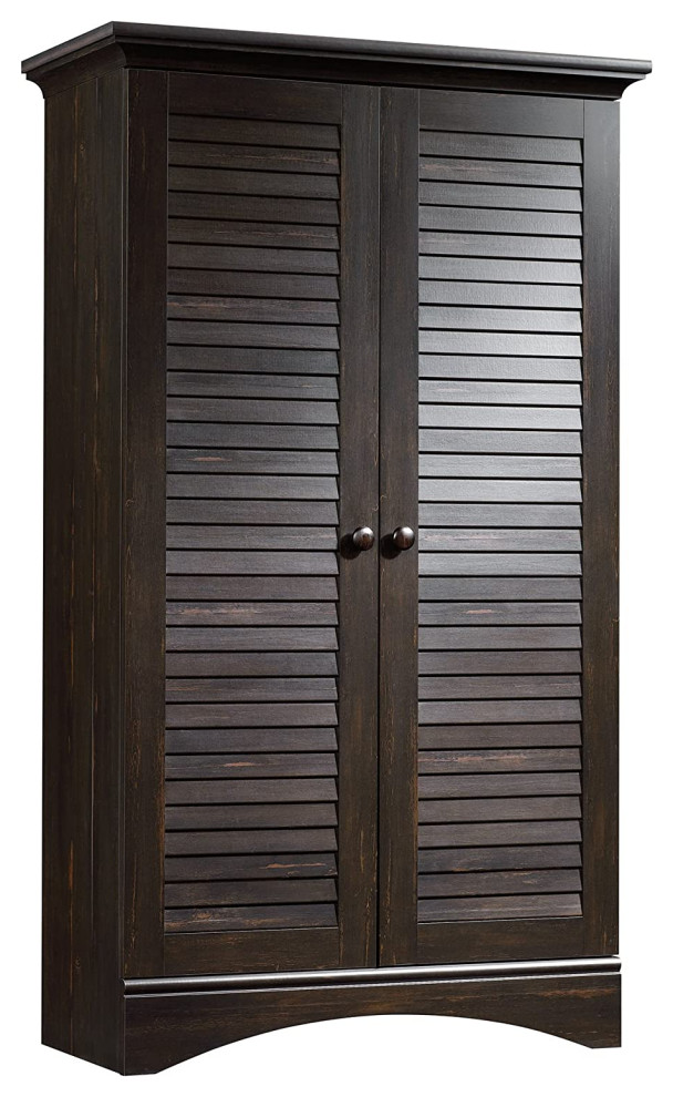 Traditional Storage Louvered Doors With Inner Adjustable