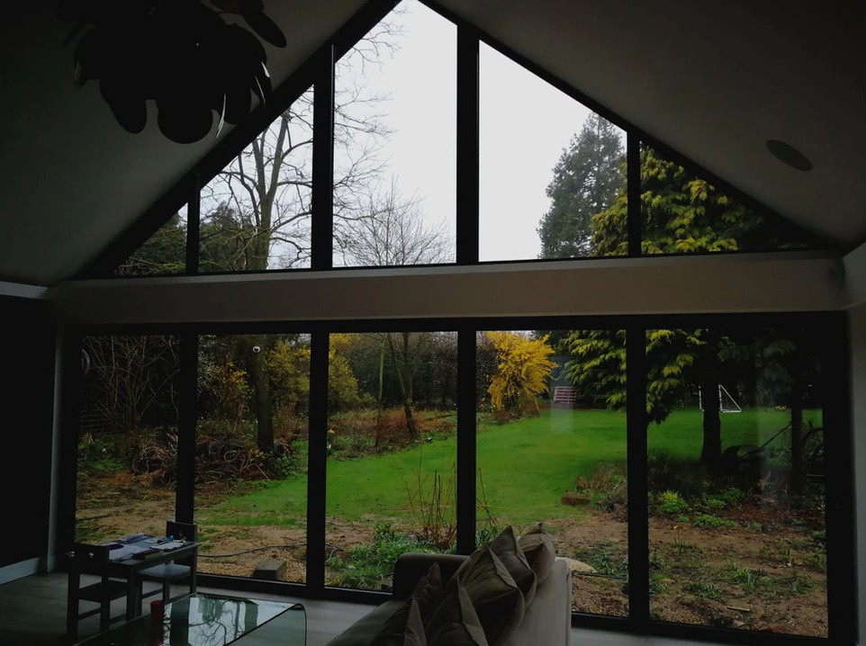 Design ideas for a contemporary living room in Essex.