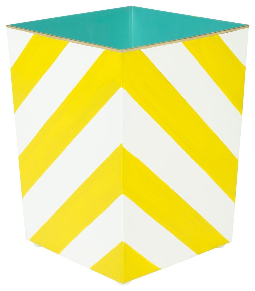 Stray Dog Designs Chelsea Waste Can-Chartreuse