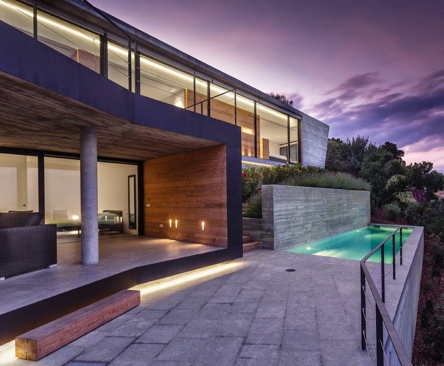 Casa HOWA moderno-terraza-y-balcon