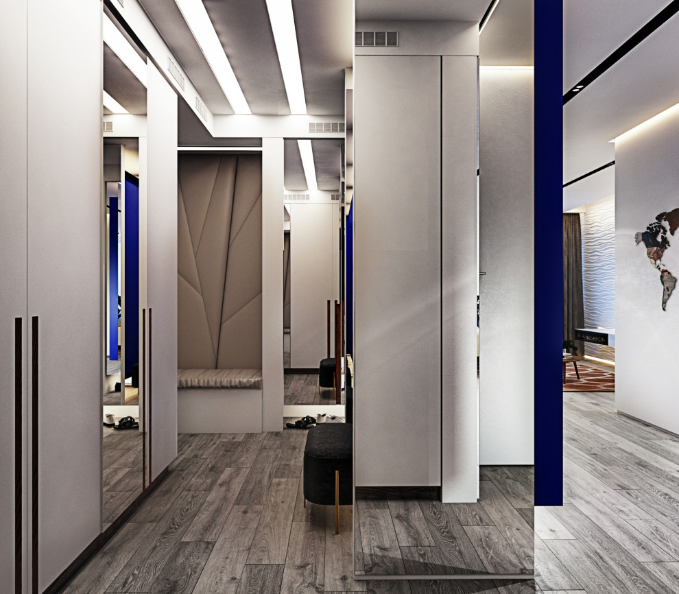 Дизайн квартиры в современном стиле в жилом квартале бизнес-класса «1147»