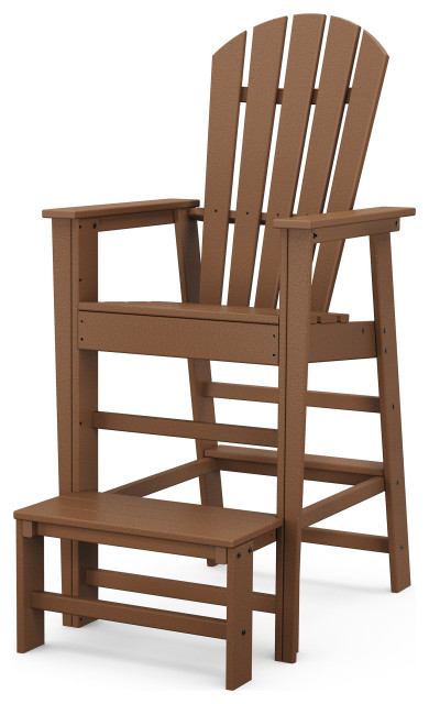 Polywood South Beach Lifeguard Chair Transitional Outdoor Bar   Home Design 