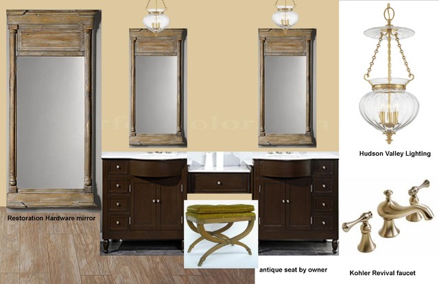 Master Bath goes CUSTOM transitional-interior-elevation