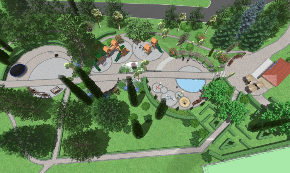 Детская площадка для санатория.