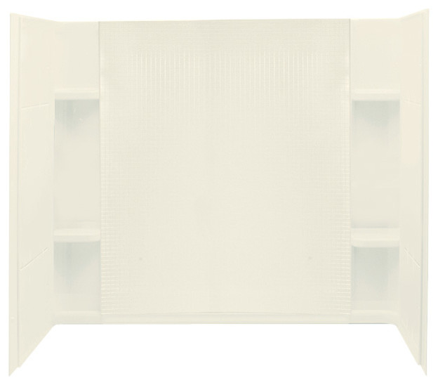 Sterling Accord Vikrell Bathtub Wall Surround, Biscuit Shower Stalls