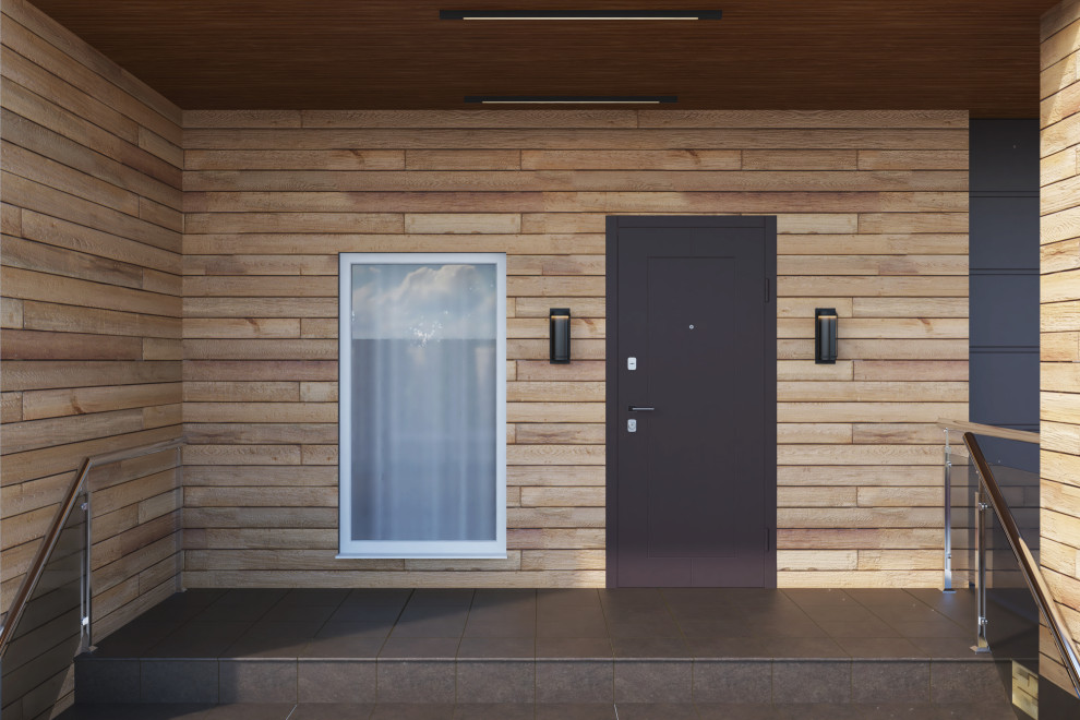 Источник вдохновения для домашнего уюта: двухэтажный, деревянный дом в современном стиле