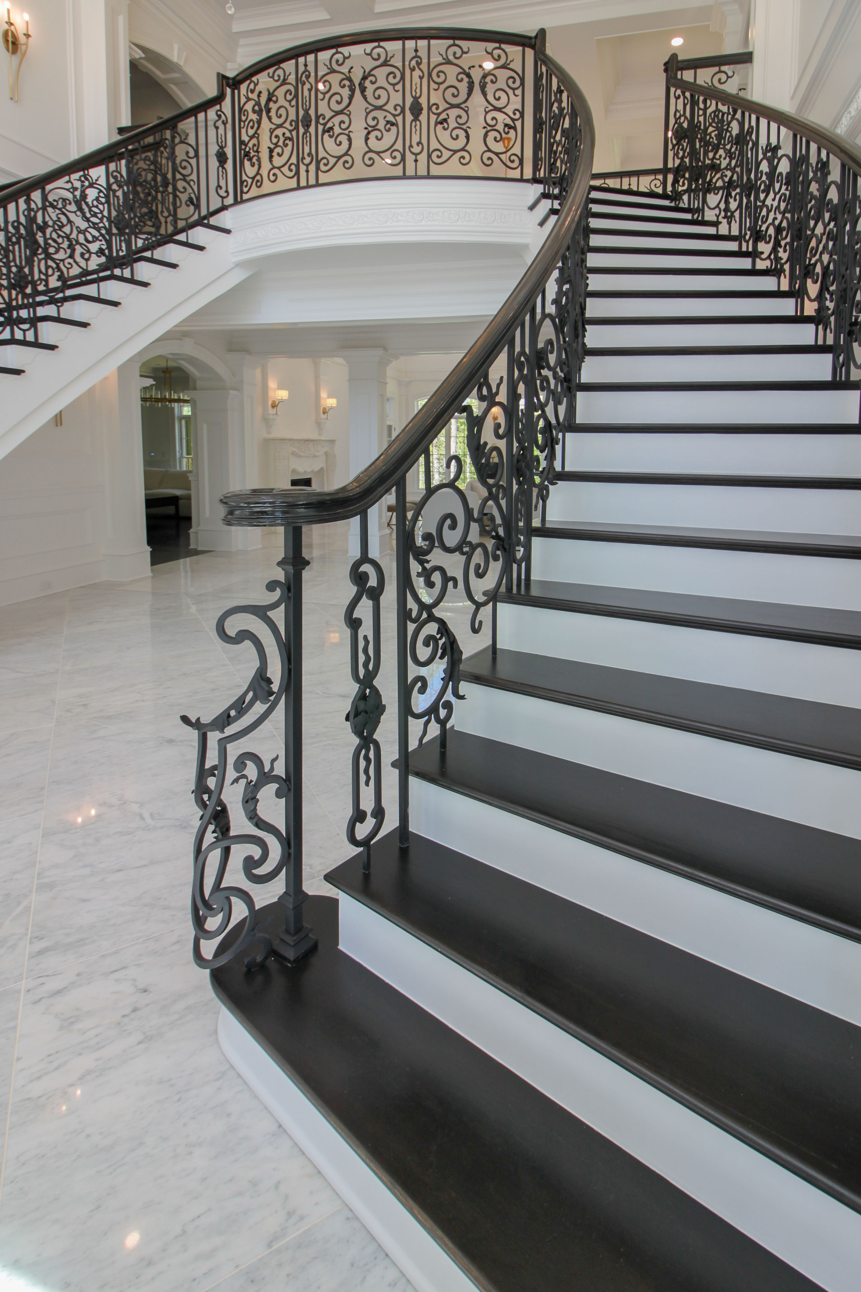 92_Grand Double Staircase in Exquisite Custom Home, Great Falls VA 22066