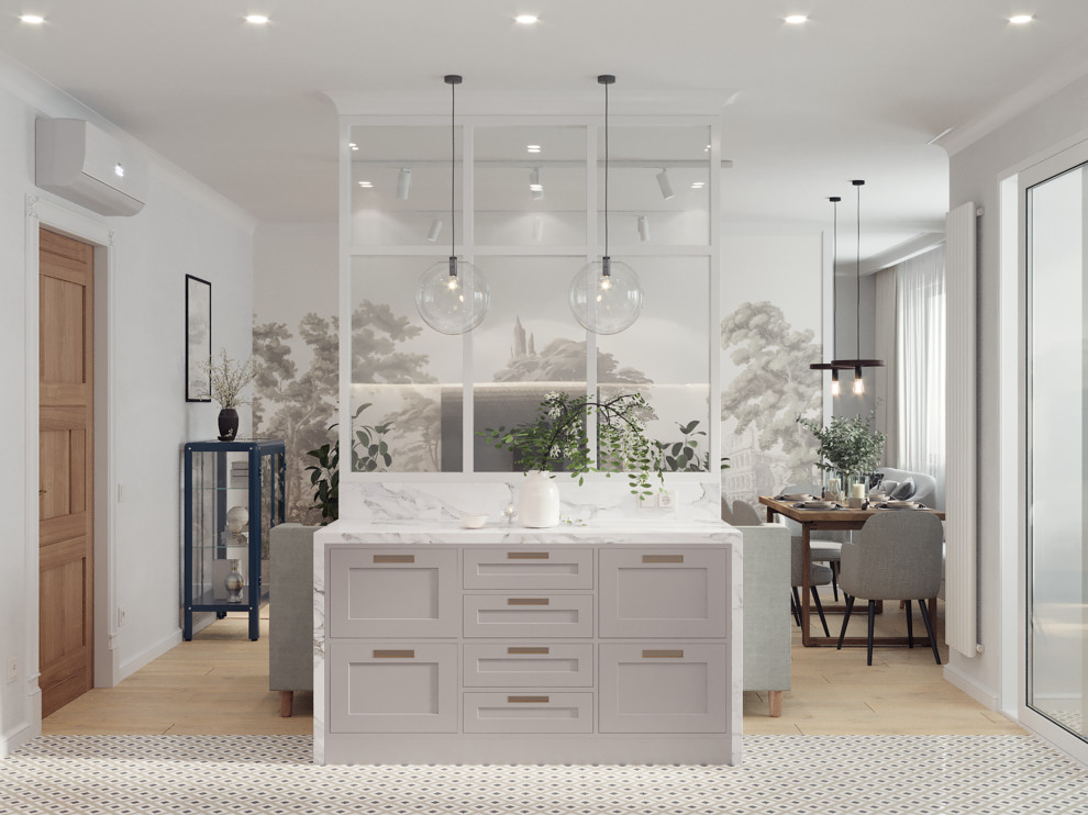 Проект трехкомнатной квартиры в г. Сургут