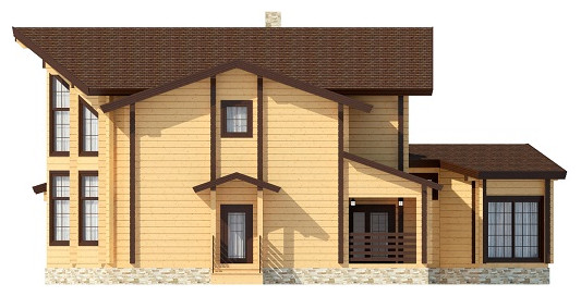 Дом с бассейном | Клееный брус | Пегас 421