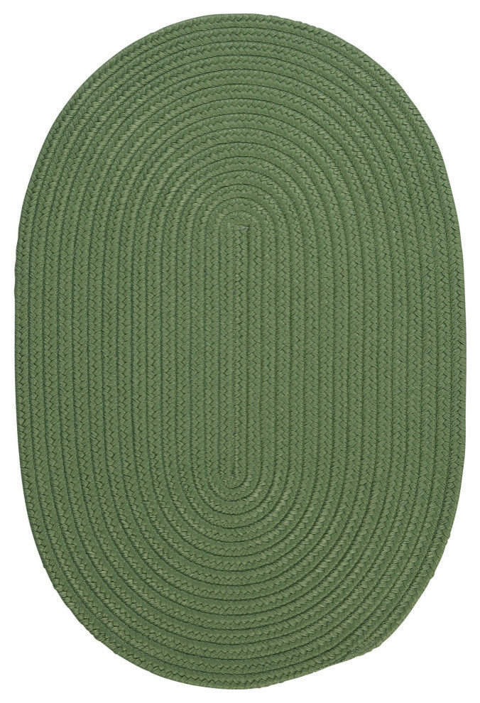Colonial Mills Boca Raton Br69 Moss Green Area Rugs, 5x5 Contemporary