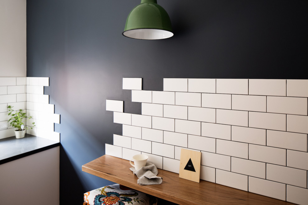 Photo of an eclectic kitchen in Brisbane.