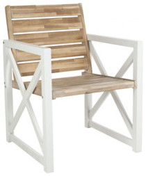Acacia & Steel Beach Chair - Set of 2