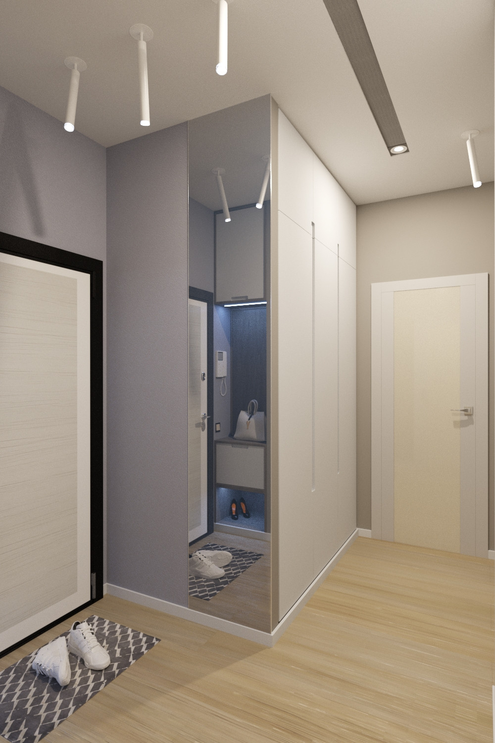 Трехкомнатная квартира в современной эклектике