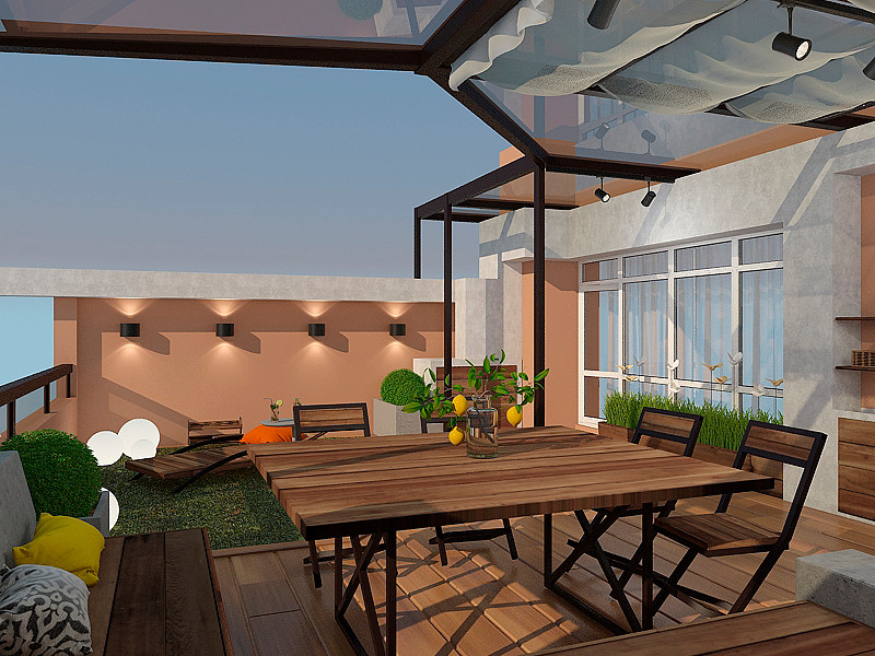 Двухэтажная квартира с террасой