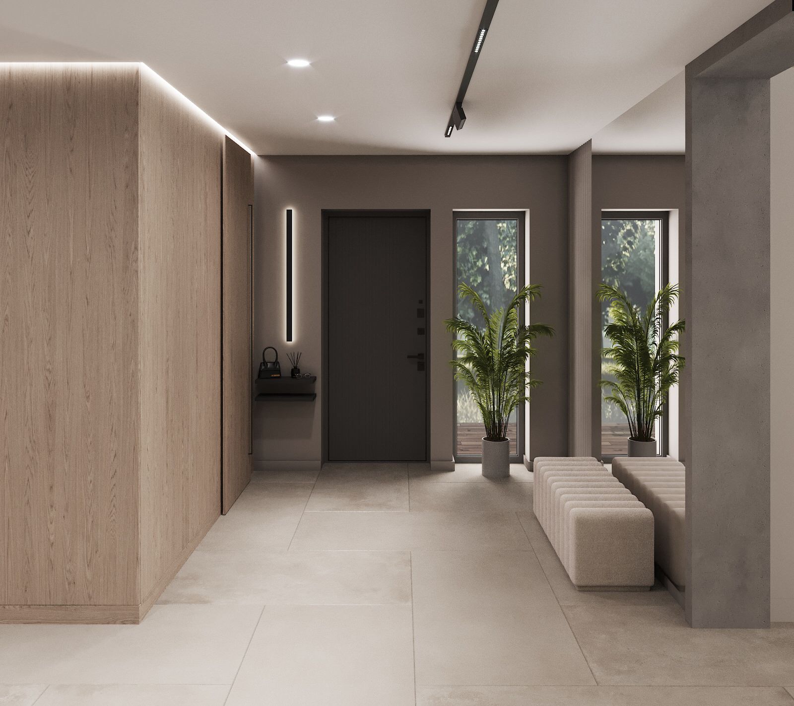 Загородный интерьер -гостиная, холл