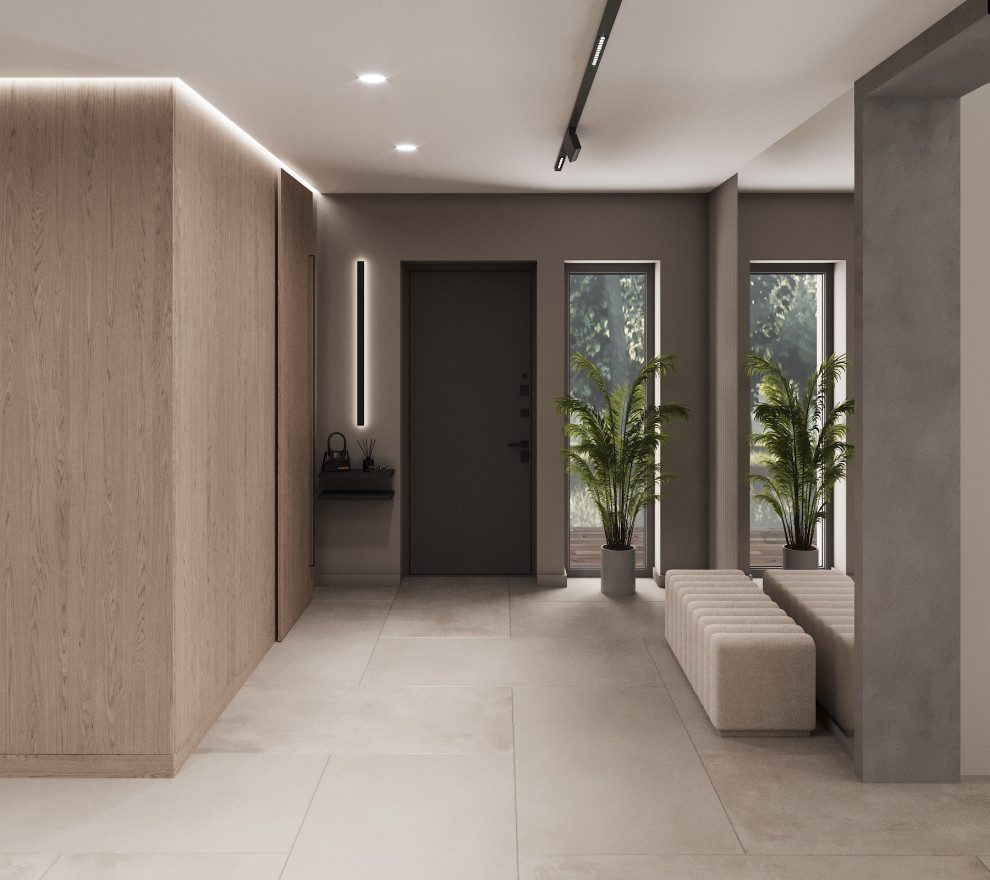 Загородный интерьер -гостиная, холл