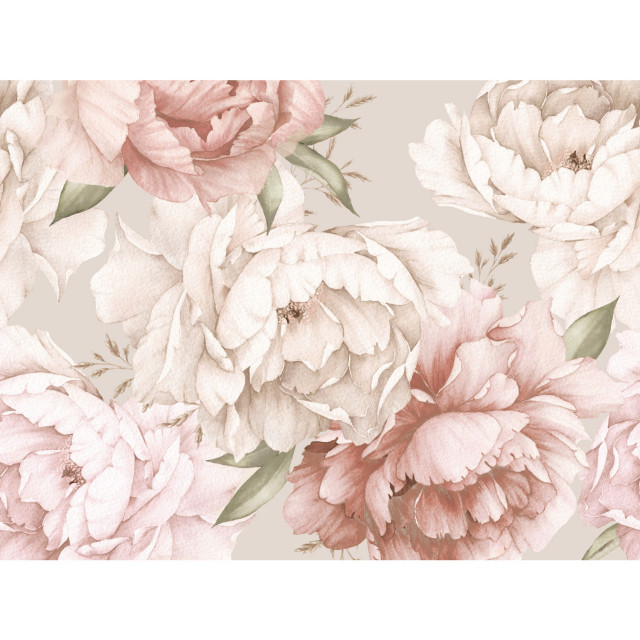 Mr. Kate Watercolor Floral Peel and Stick Wallpaper Mural