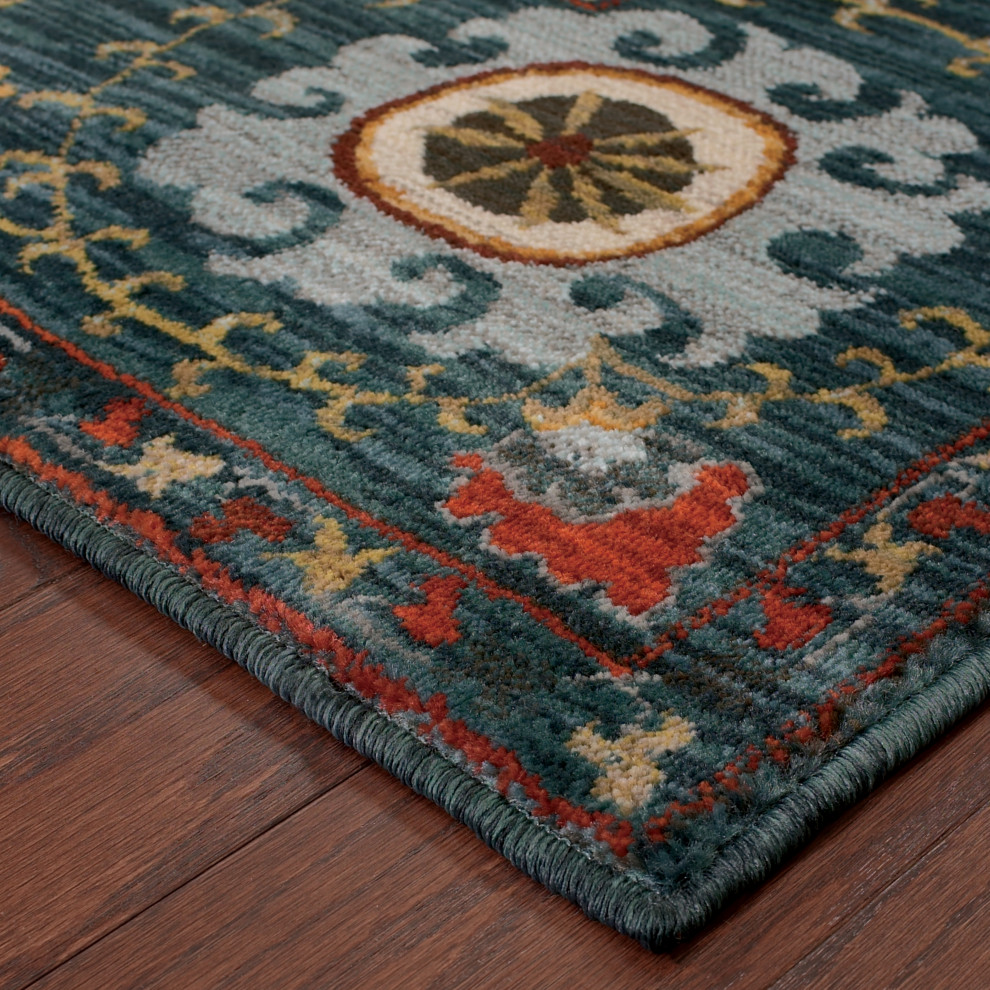 Oriental Weavers Sedona 6408B Blue RUG Traditional Area Rugs by
