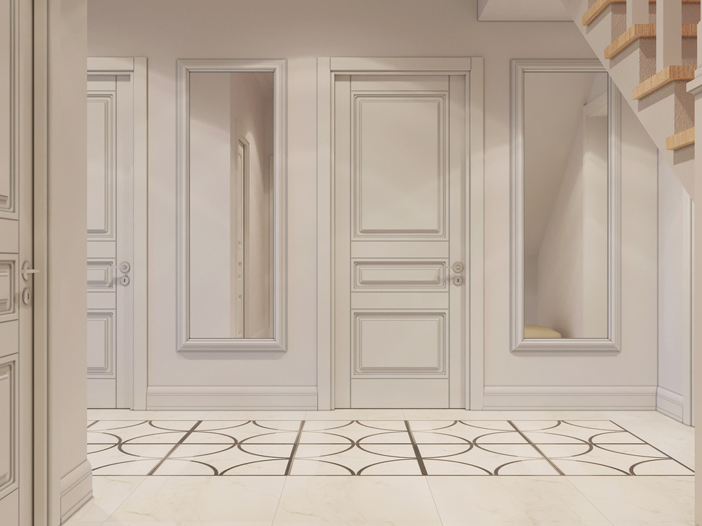 Проект двухэтажного коттеджа в неоклассическом стиле