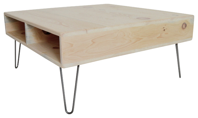 36 Pickled Oak Square Coffee Table Midcentury Tables 36 Pickled Oak Square Coffee Table