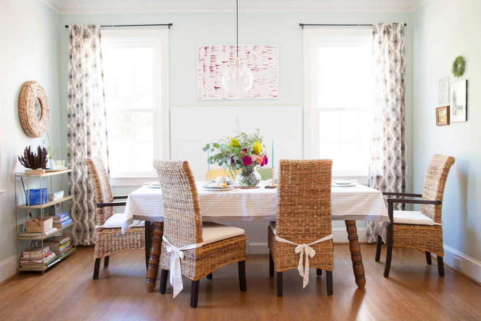 Inspiration for an eclectic dining room remodel in Charlotte