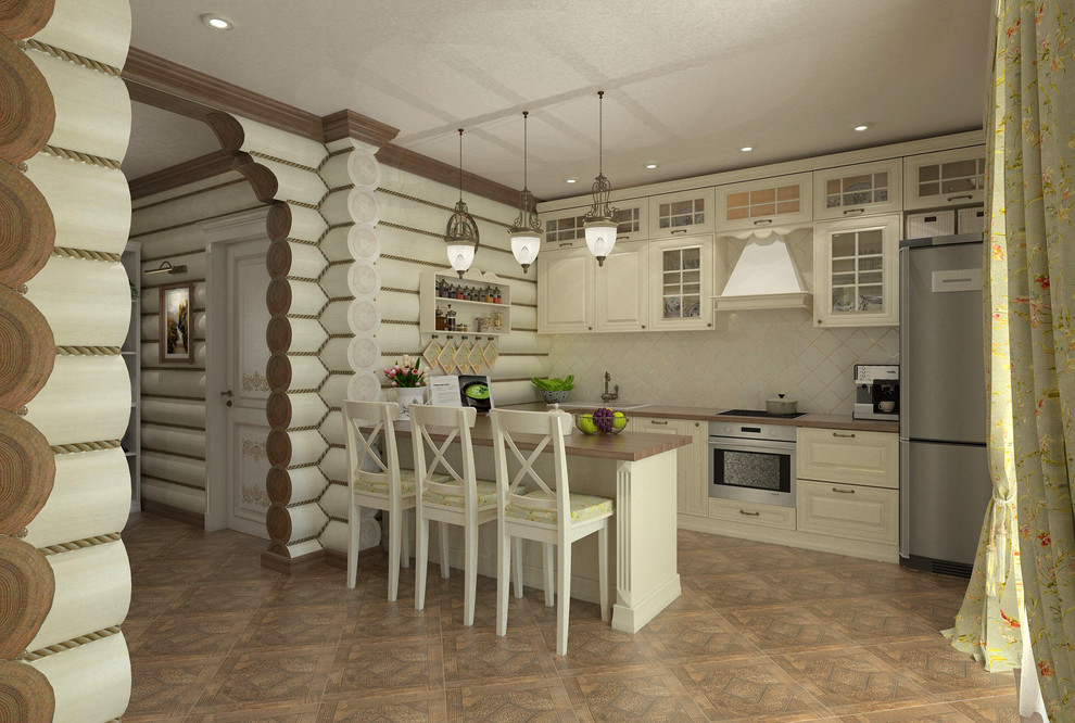 Интерьер бревенчатого дома в г. Кодинск