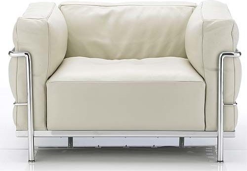 Corbusier LC3 Grand Modele Armchair, Down Cushions