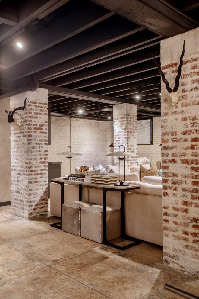 Basement - coastal basement idea in Charleston