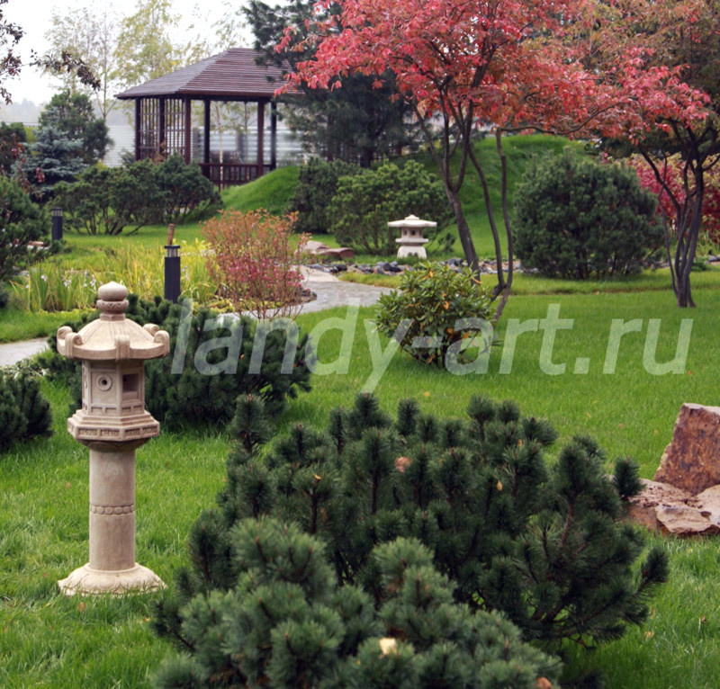 Японский сад для нашего заказчика.