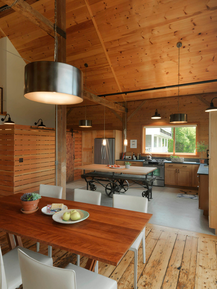 Middlebury Barn Renovation - Farmhouse - Kitchen - Burlington - by Joan ...