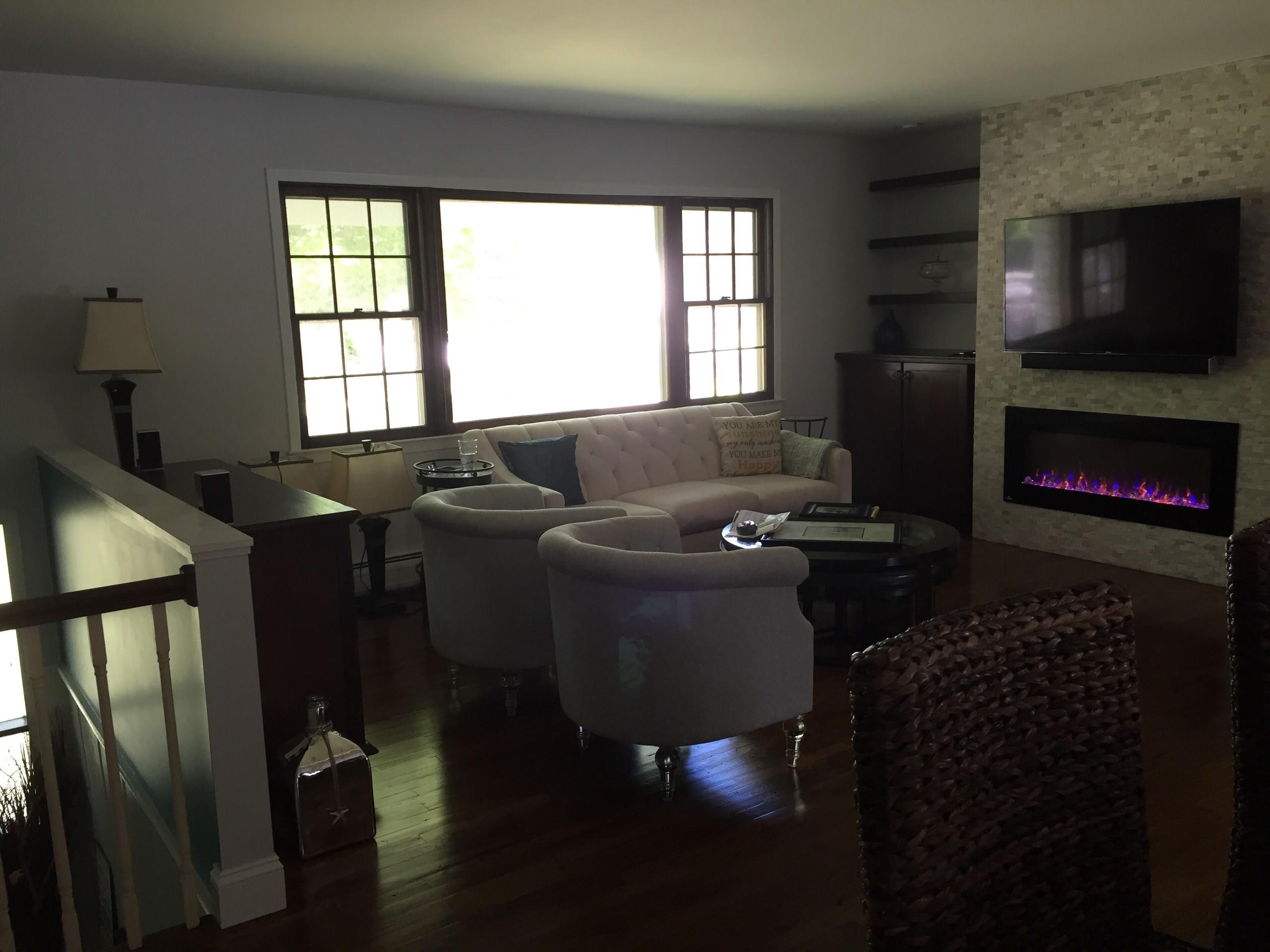 Living with Island Seating