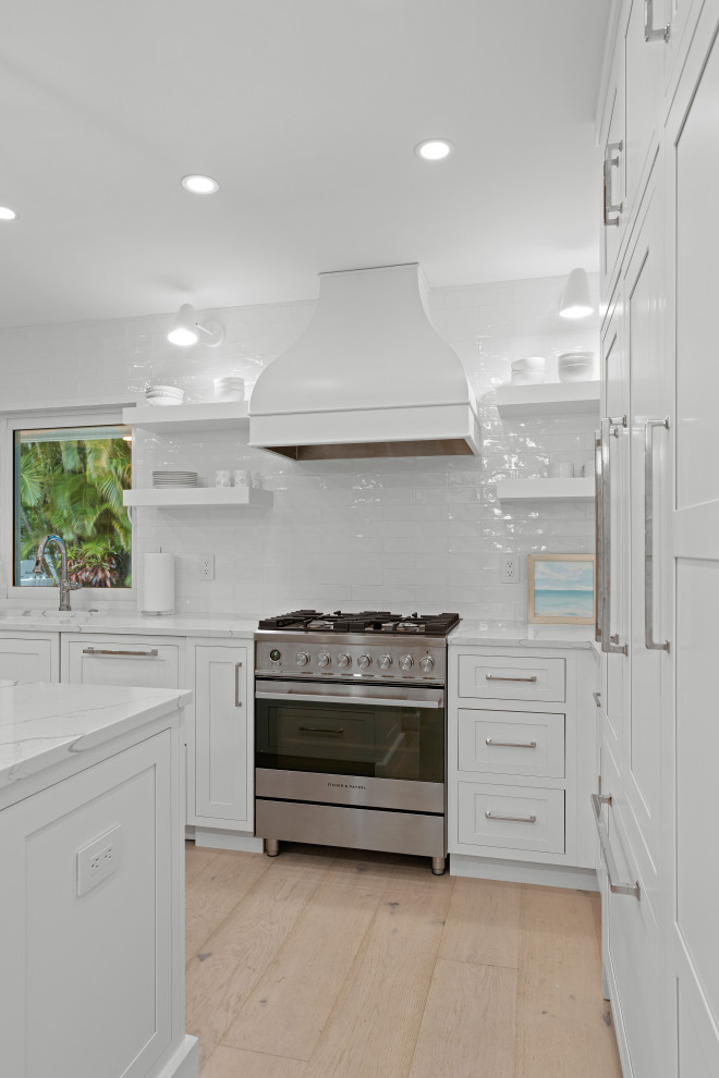 Inspiration for a transitional kitchen remodel in Miami
