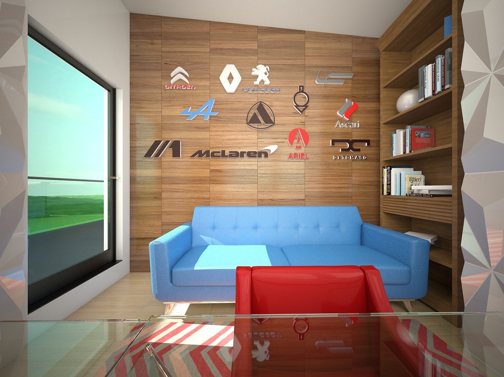 Дом "Куб" в стиле минимализм. Интерьеры в стиле Фьюжн.